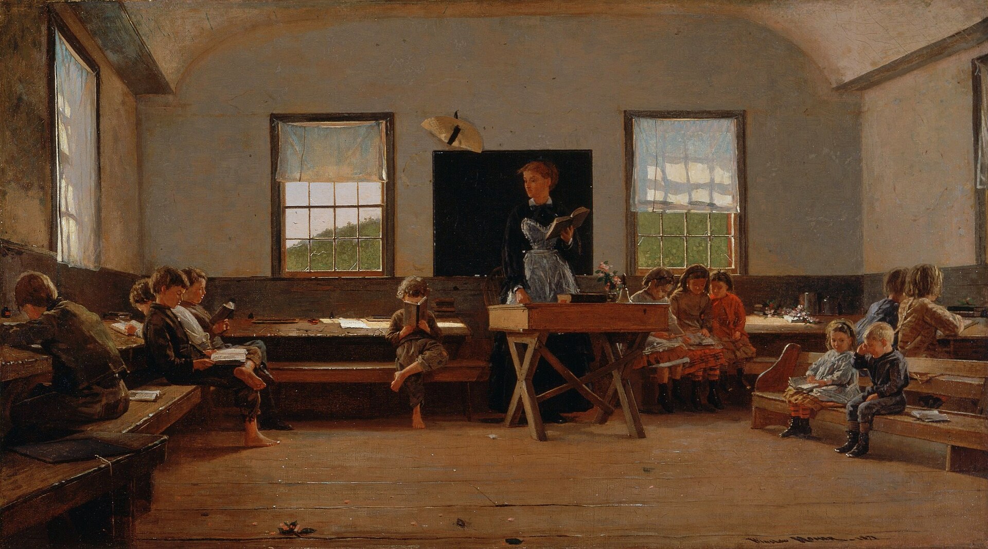 The Country School by Winslow Homer, 1871