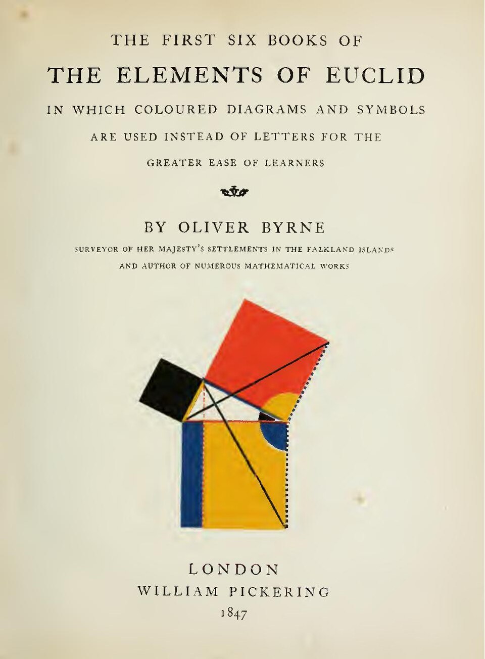 Oliver Byrne's Elements of Euclid, 1847